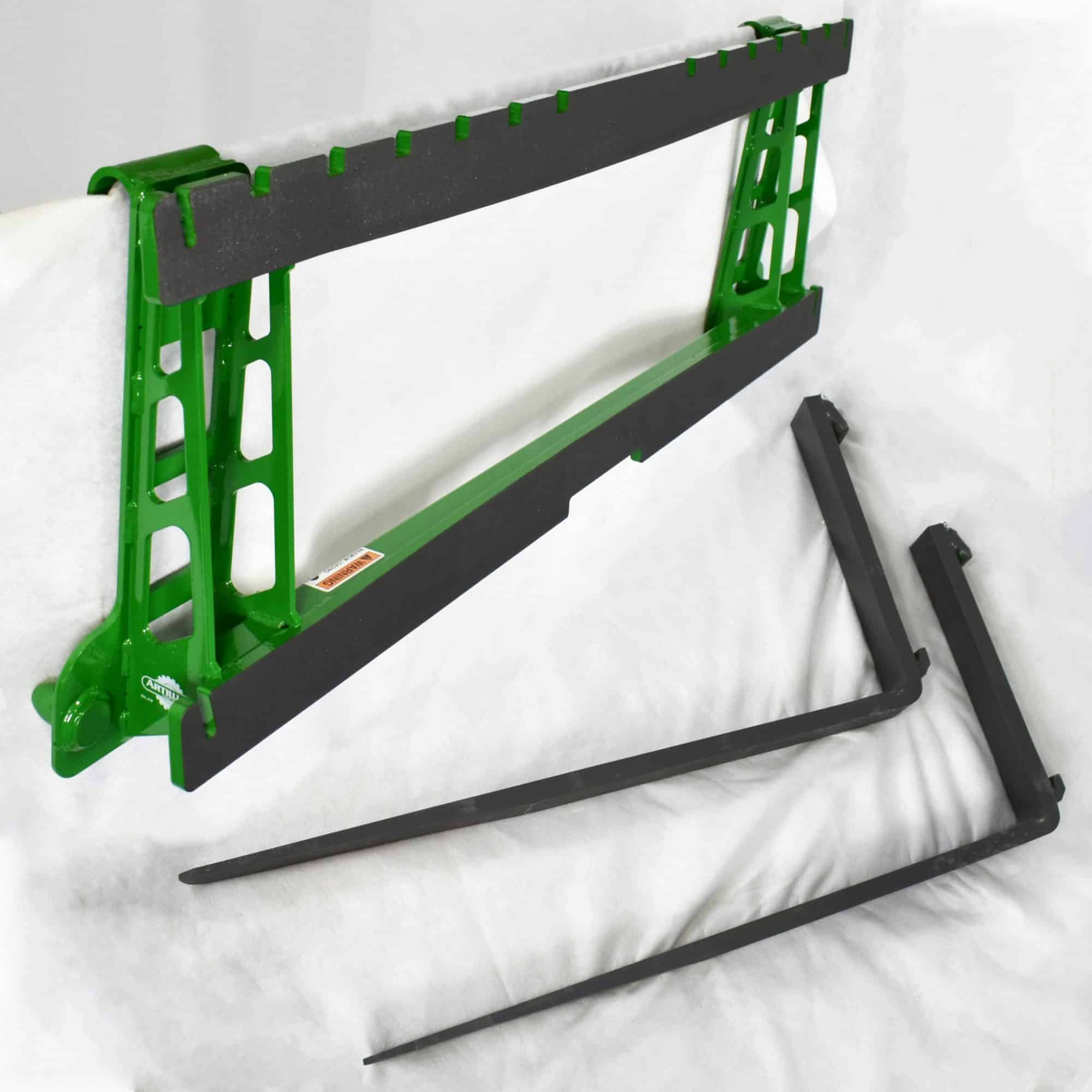 Artillian 2300 Lb. John Deere Quick Attach Frame with Pallet Forks